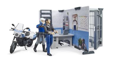 Bruder bworld politie bureau met politie motor Bruder bworld politie bureau met politie motor