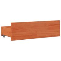 Bedframe zonder matras met lades grenenhout wasbruin 75x190 cm - thumbnail