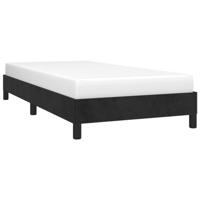 Bedframe fluweel zwart 90x200 cm - thumbnail