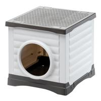 Ferplast - Honden en Kattenkennel Outdoor - Konijnenhok - Stevig gerecycled kunststof - PETVILLA 50, 38,5 x 43 x h 38,5 cm - thumbnail