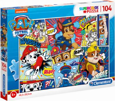 Clementoni SuperColor Puzzel Paw Patrol Strip 104 Stukjes Clementoni SuperColor Puzzel Paw Patrol Strip 104 Stukjes