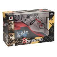 Vinger Stuntfiets Set met Schans - thumbnail