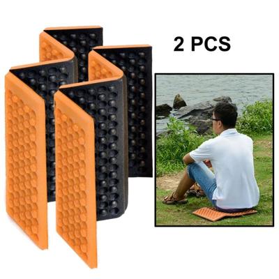 2 PC's Portable Folding cellulaire mobiele telefoons Massage kussen Outdoors vochtige bewijs picknick zetel matten EVA Pad(Orange)