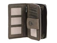 Bear Design Dark Nature Dames Portemonnee Large brown Dames portemonnee - thumbnail