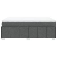 Boxspring met matras stof donkergrijs 200x200 cm - thumbnail