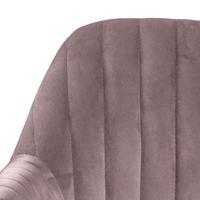 Sohome Eetkamerstoel 'Albin' Velvet, kleur Dusty Rose - thumbnail