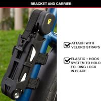 Opvouwbaar fietsslot - MASTER LOCK - 8333EURDPRO - Gehard staal, 3 sleutels, gecertificeerd, ondersteuning inbegrepen - thumbnail