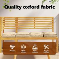 VidaXL Kussen 4 pcs beige 40 x 40 x 8 cm oxford stof - thumbnail