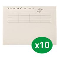 Vouwmap djois tree-free folio gelijk 226gr bruin | 10 stuks - thumbnail