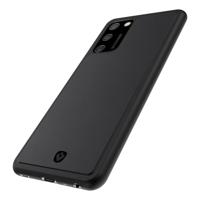 Valenta Leather Back Cover Snap Samsung Galaxy A02s Black - thumbnail