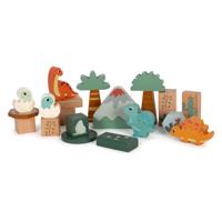 Small Foot - houten bouwblokken dino, 50dlg. - thumbnail