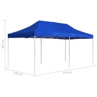 VidaXL Partytent professioneel inklapbaar 6x3 m aluminium blauw - thumbnail