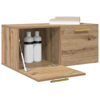 Wandkast Ambachtelijk eiken 80 x 36.5 x 35 cm Bewerkt hout