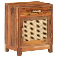 Nachtkastje 40x30x50 cm massief gerecycled hout - thumbnail