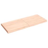 Tafelblad natuurlijke rand 120x50x(2-6) cm massief eikenhout - thumbnail