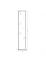 Home sweet home preto vloerlamp 6L zwart - thumbnail