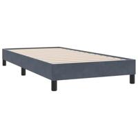 Boxspring met matras fluweel donkergrijs 100x210 cm - thumbnail