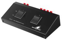 MONACOR SPS-20S Luidsprekerbedieningspaneel voor het schakelen van 2 paar luidsprekers naar Stereo Versterker Output Switcher voor luidsprekers met 200 W schakelvermogen, zwart - thumbnail