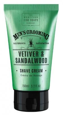 Scottish Fine Soaps Men's Grooming Vetiver & Sandalwood Shave Cream 150ml