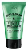 Scottish Fine Soaps Men's Grooming Vetiver & Sandalwood Shave Cream 150ml - thumbnail