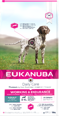 Eukanuba Adult Daily Care Working & Endurance hondenvoer 15 kg Eukanuba Adult Daily Care Working & Endurance hondenvoer 15 kg