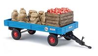 Busch 44995 H0 Aanhanger Aanhangwagen met lading appels - thumbnail