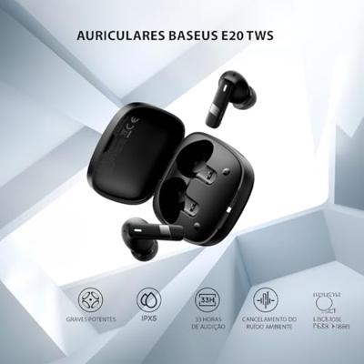 Baseus Bowie E20 Headset Draadloos In-ear Oproepen/muziek Bluetooth Zwart