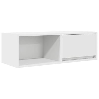 TV-meubel 80x31x25,5 cm bewerkt hout wit TV-meubel 80x31x25,5 cm bewerkt hout wit