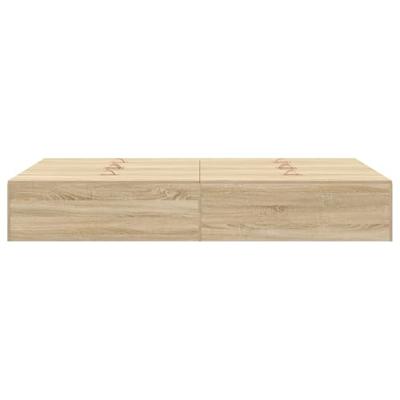 Bedframe Sonoma eiken 190 x 120 x 31.5 cm Bewerkt hout