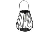 Decostar Hanglamp solar LED ro Debi 25 cm zwart - thumbnail