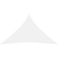 VidaXL Zonnescherm driehoekig 5x5x5 m oxford stof wit - thumbnail