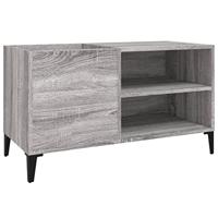 Platenkast 84,5x38x48 cm bewerkt hout grijs sonoma eikenkleurig - thumbnail