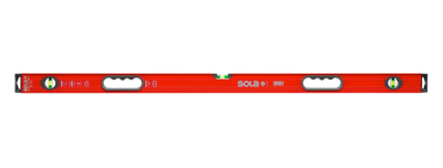 SOLA Alu waterpas BIG REDH3/180 m/stelvoetjes 180cm 3 libellen 0,50mm/m 2 handgrepen - 01249601