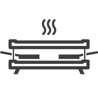 DOMO DO9147G Raclette apparaat 4 personen - Zwart