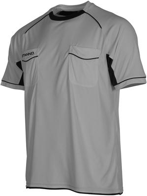 Stanno 429001 Bergamo Referee Shirt k.m. - Grey-Black - XS