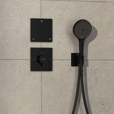 Hansgrohe ShowerSelect Comfort E stopkraan inbouw voor 3 functies, mat zwart Hansgrohe ShowerSelect Comfort E stopkraan inbouw voor 3 functies, mat zwart