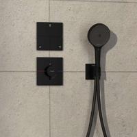 Hansgrohe ShowerSelect Comfort E stopkraan inbouw voor 3 functies, mat zwart - thumbnail