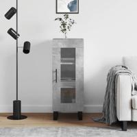 Dressoir 34,5x34x90 cm bewerkt hout betongrijs - thumbnail