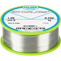 Felder ISO-Core Clear Sn100Ni+ Soldeertin Spoel Sn99,25Cu0,7Ni0,05 0.5 mm - thumbnail