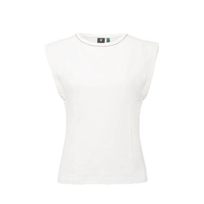 G-Star RAW top ecru/olijfgroen/zwart