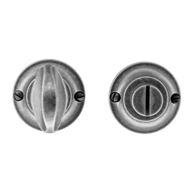 Hdd Pro WC Garnituur Rond Retro 43 Mm Classic Old Silver