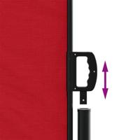 Windscherm uittrekbaar 140x600 cm rood - thumbnail