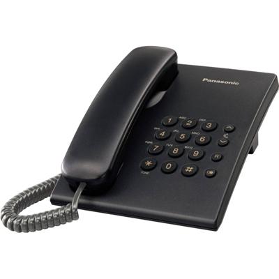 Panasonic KX-TS500 Kabelgebonden vaste telefoon (configureerbaar, wandmonteerbaar, geschikt voor gehoorapparaten) zwart