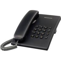 Panasonic KX-TS500 Kabelgebonden vaste telefoon (configureerbaar, wandmonteerbaar, geschikt voor gehoorapparaten) zwart - thumbnail