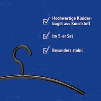 Maul Kledinghanger 9451590 (b x h) 46 cm x 19 cm Agaatgrijs Zwart 5 stuk(s) - thumbnail