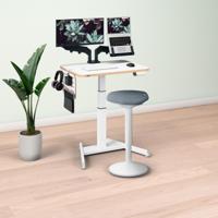 Leitz Ergo Elektrische Thuiswerkplek, set met monitorarm, ophangbord en kruk - thumbnail