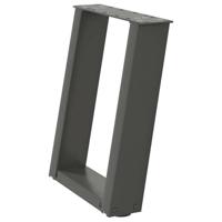 Salontafelpoten 2 st U-vormig 38x(42-43) cm staal antraciet - thumbnail