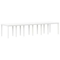 Tuintafel 350x100x73 cm poly rattan wit - thumbnail