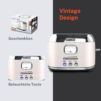 Muse MS-120SC - Muse Broodrooster, 1.000 W, creme - Black Friday - thumbnail