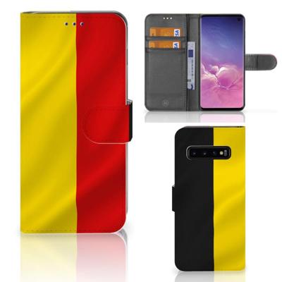 Samsung Galaxy S10 | Bookstyle Case | Belgische Vlag Samsung Galaxy S10 | Bookstyle Case | Belgische Vlag